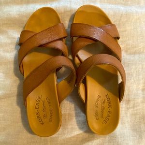 Leather Wedge Sandals